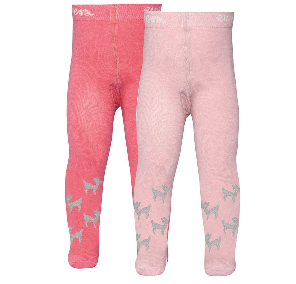 Ewers Strumpfhose Strumpfhose 2er Pack Rehkitz (2 St. 2er-Set) 69% Baumwolle, 24% Polyamid, 2% Elasthan, 5% Polyester von Ewers