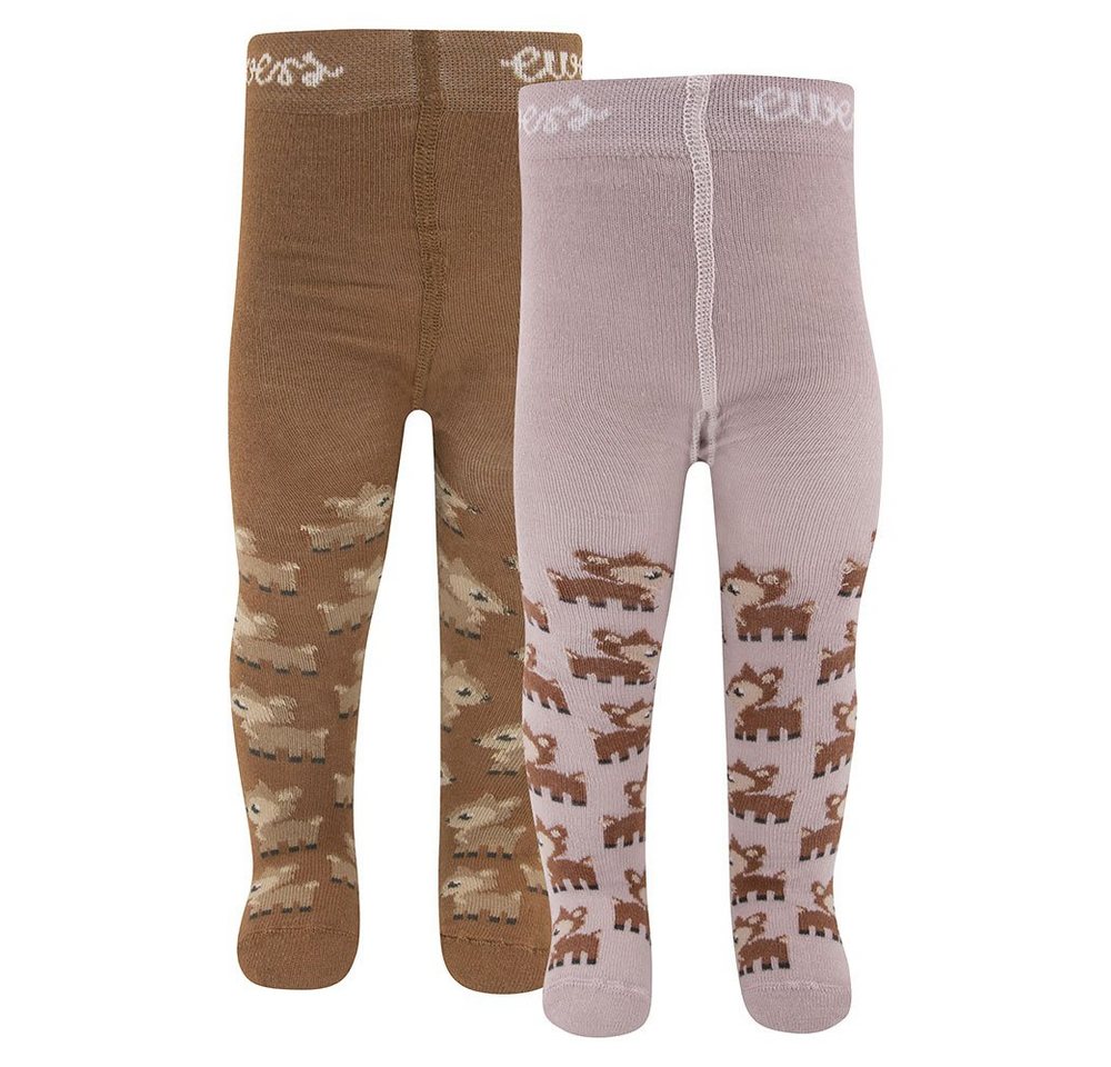 Ewers Strumpfhose Strumpfhose Rehkitz (2 St. 2er-Set) 80% Baumwolle, 18% Polyamid, 2% Elasthan von Ewers