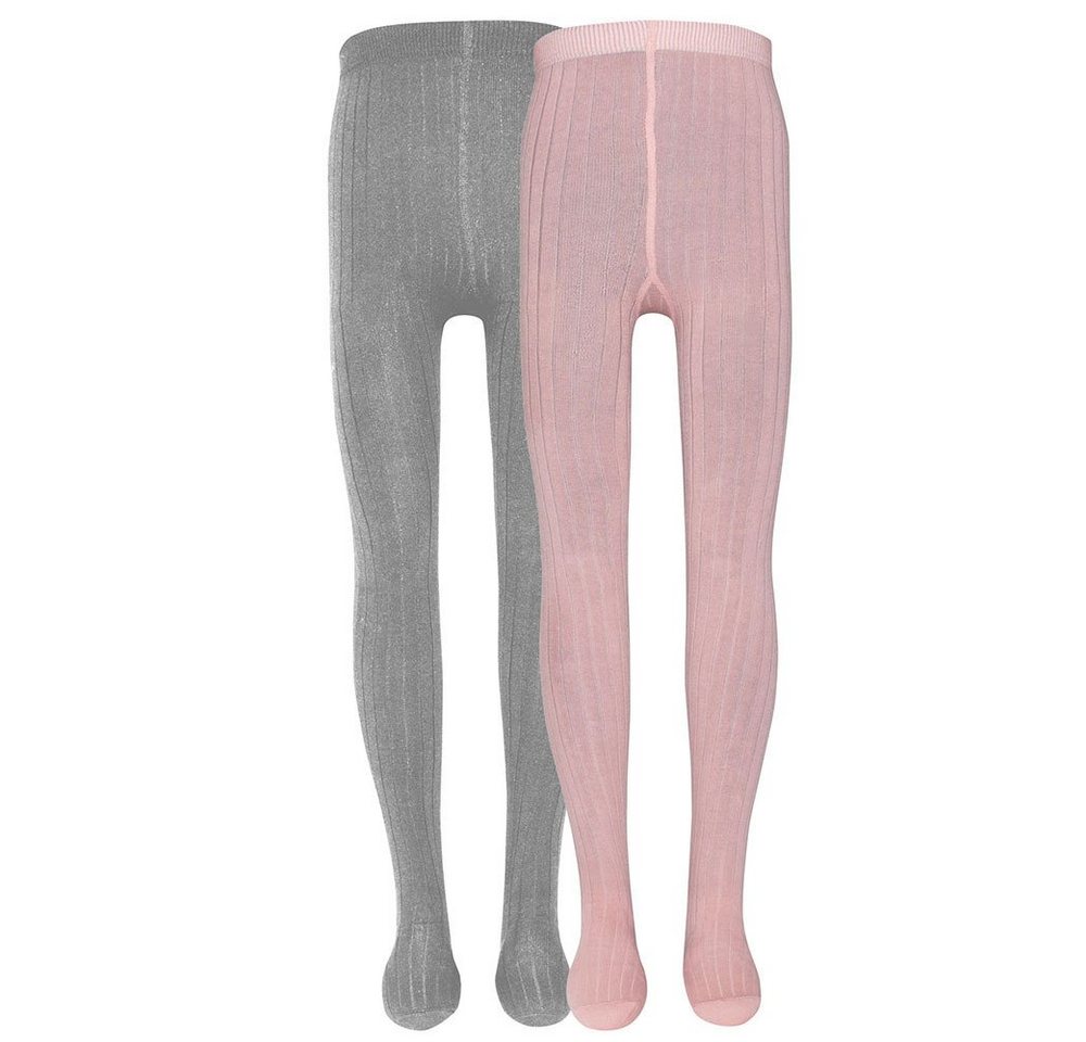 Ewers Strumpfhose Strumpfhose 2er Pack Rippe (2 St. 2er-Set) 77% Baumwolle, 21% Polyamid, 2% Elasthan von Ewers