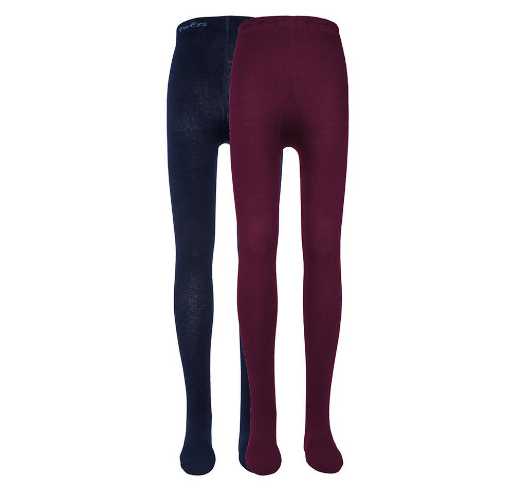 Ewers Strumpfhose Strumpfhose 2er Pack Uni (2 St. 2er-Set) 80% Baumwolle, 18% Polyamid, 2% Elasthan von Ewers