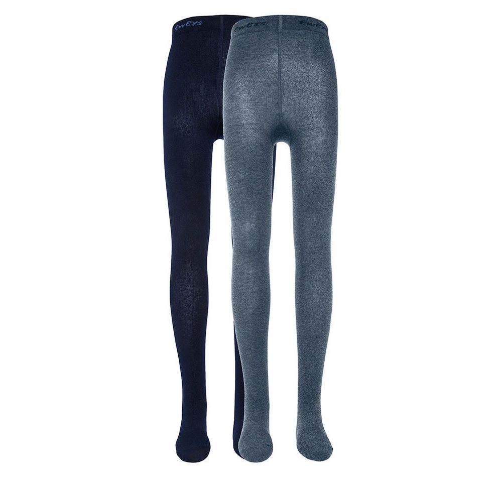 Ewers Strumpfhose Strumpfhose 2er Pack Uni (2 St. 2er-Set) 80% Baumwolle, 18% Polyamid, 2% Elasthan von Ewers