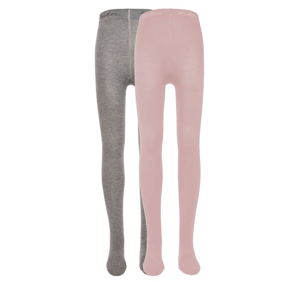 Ewers Strumpfhose Strumpfhose 2er Pack Uni (2 St. 2er-Set) 80% Baumwolle, 18% Polyamid, 2% Elasthan von Ewers