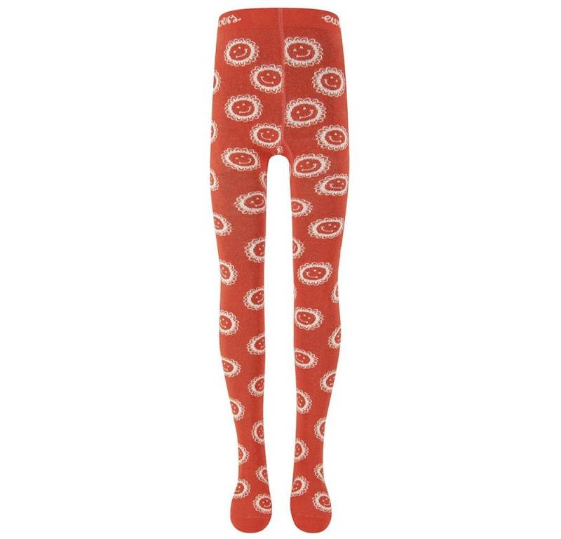 Ewers Strumpfhose Strumpfhose GOTS Blumen 98% Baumwolle kbA, 2% Elasthan von Ewers
