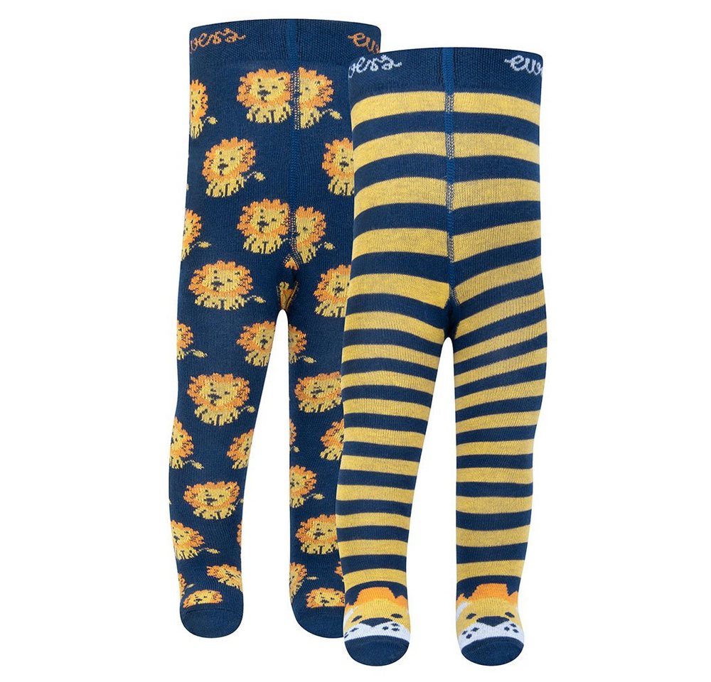 Ewers Strumpfhose Strumpfhose 2er Pack Löwe (2 St. 2er-Set) 78% Baumwolle, 19% Polyamid, 3% Elasthan von Ewers