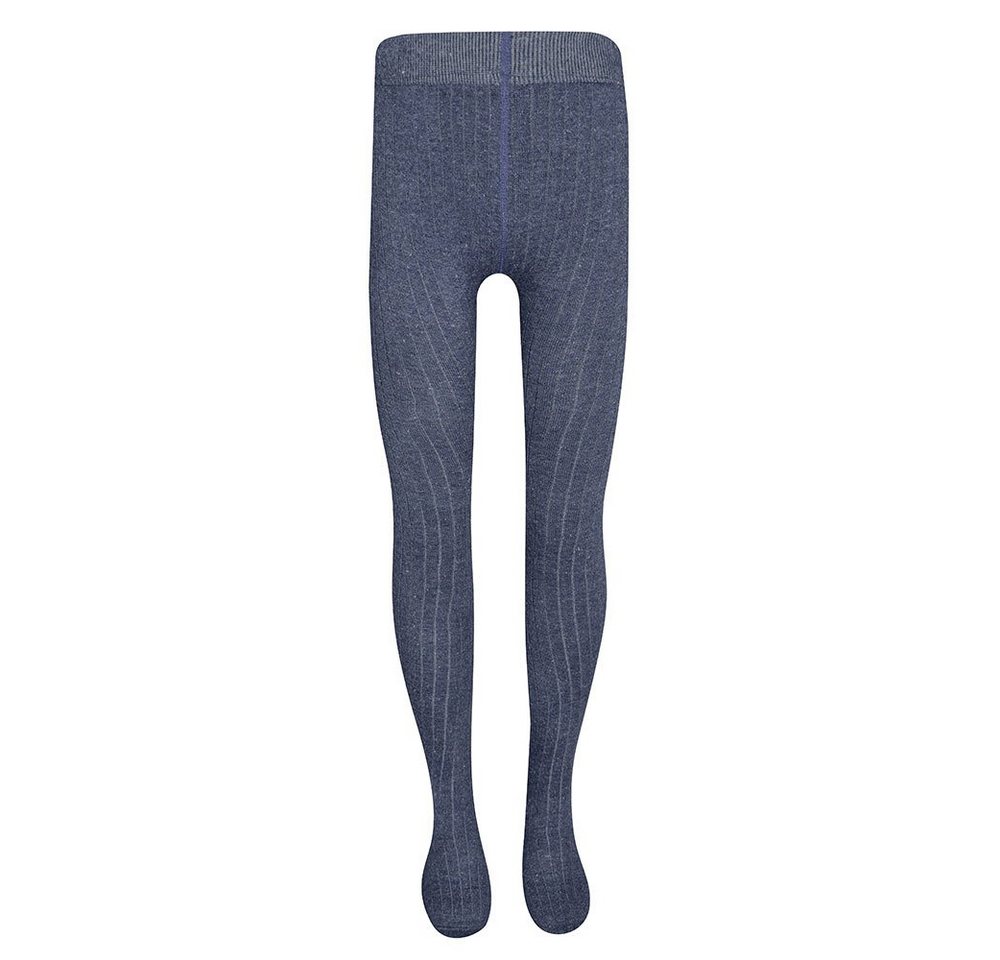 Ewers Strumpfhose Strumpfhose Rippe mit Tweedeffekt 71% Baumwolle, 19% Polyamid, 3% Elasthan, 6% Wolle, 1% Seide von Ewers