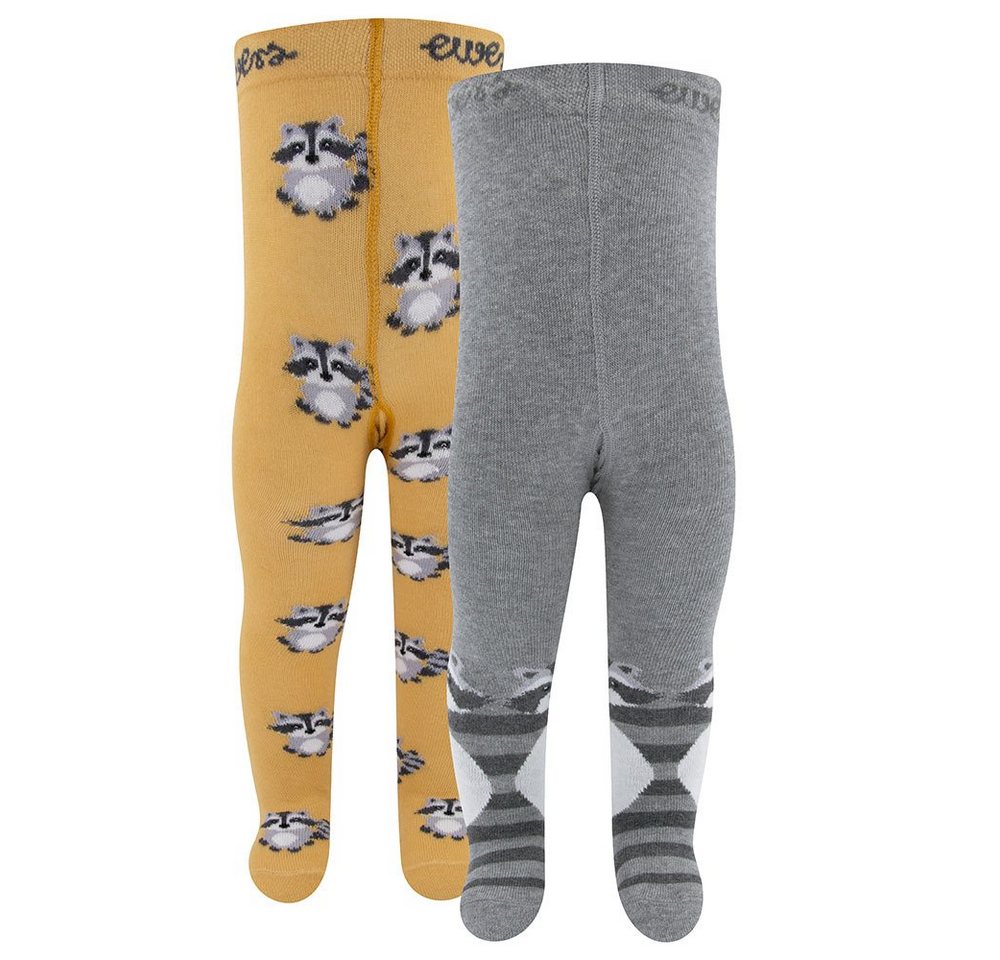 Ewers Strumpfhose Strumpfhose 2er Pack Waschbär (2 St. 2er-Set) 75% Baumwolle, 22% Polyamid, 3% Elasthan von Ewers