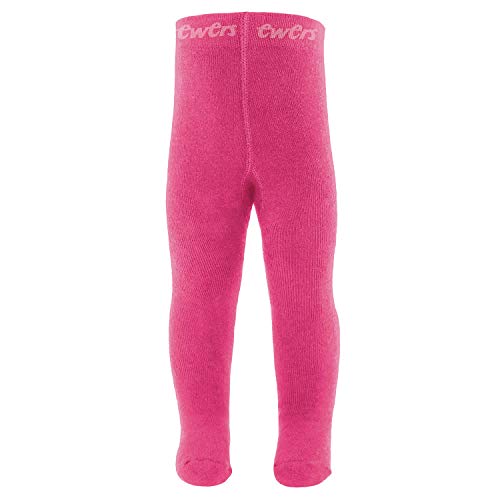 EWERS THERMO Baby- und Kinderstrumpfhose für Mädchen und Jungen, MADE IN EUROPE, Innenfrottee Plüsch Strumpfhose Baumwolle Uni Basic (122-128, Phlox) von EWERS