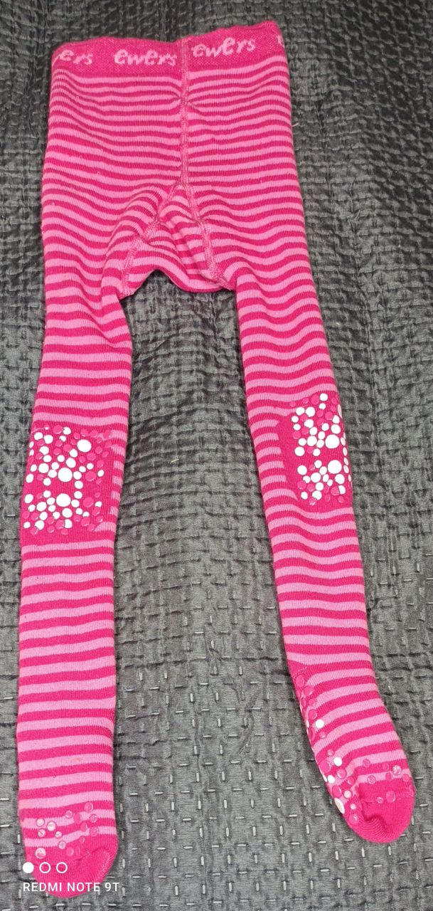 Ewers Thermo Leggings pink Mädchen mit Krabbelstrumpfhose von Ewers