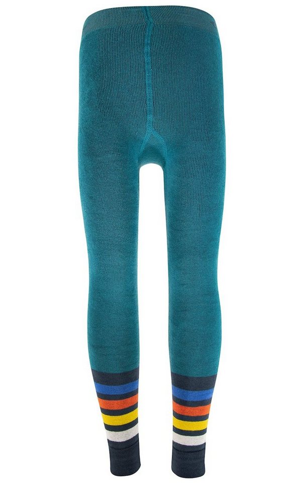 Ewers Thermoleggings Ewers Thermo Leggings bunte Ringel Innenplüsch türkis blau (1-tlg) von Ewers