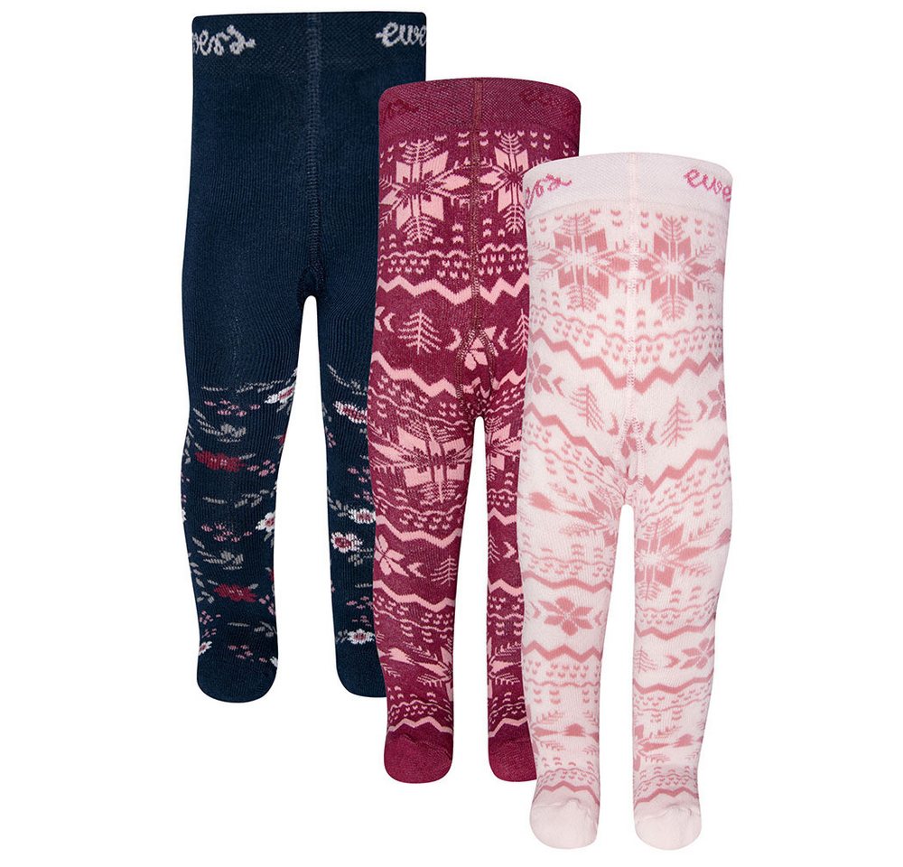 Ewers Thermostrumpfhose Thermo Strumpfhose 3er Pack Blumen 70% Baumwolle, 27% Polyamid, 3% Elasthan Ewers Thermostrumpfhose Thermo Strumpfhose 3er Pack Blumen 70% Baumwolle, 27% Polyamid, 3% Elasthan von Ewers