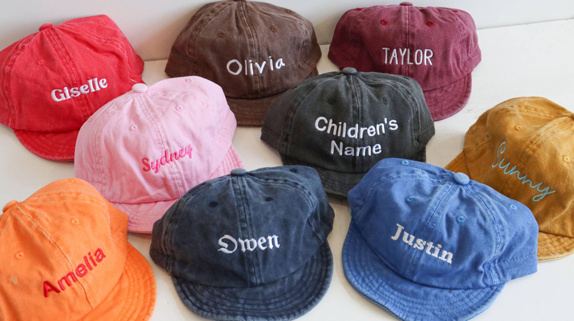 Custom Baby Hat, Embroidered Name Baseball Gift For Baby, Holiday Gift, First Birthday Kids von EwertWish