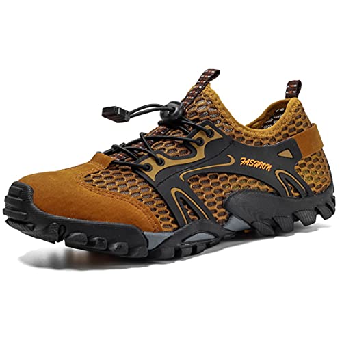 EwigYou Herren Barfußschuhe Schnell Trocknend Badeschuhe Atmungsaktive Traillaufschuhe Wanderschuhe Sommer Strandschuhe Aquaschuhe Wassrsportschuhe 38-50 von EwigYou