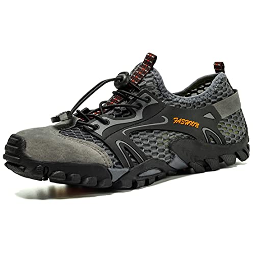 EwigYou Herren Barfußschuhe Schnell Trocknend Badeschuhe Atmungsaktive Traillaufschuhe Wanderschuhe Sommer Strandschuhe Aquaschuhe Wassrsportschuhe 38-50 von EwigYou