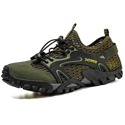 EwigYou Herren Barfußschuhe Schnell Trocknend Badeschuhe Atmungsaktive Traillaufschuhe Wanderschuhe Sommer Strandschuhe Aquaschuhe Wassrsportschuhe 38-50 von EwigYou