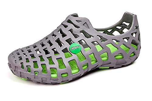 Superleichte Wassersportschuhe Liebspaar Unisex Sandale Strandschuhe Schnelltrockende Wasserschuhe Badeschuhe für Damen und Herren Grau 44 von EwigYou