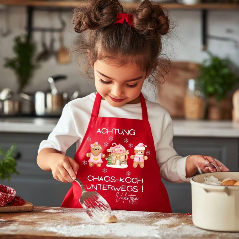 Kinderschürze Personalisiert Mit Namen, Weihnachtsgeschenk Kinder, Kinder Geschenk Kochschürze, Kleinkind Schürze, Backen Kids Besonders von EwisPrintZauber