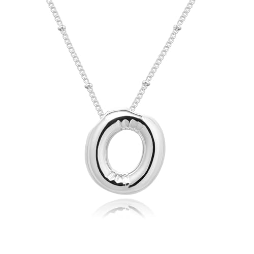 Goldene Blase Buchstaben-Halskette für Damen, Buchstaben-Anhänger mit Ballon, 14 Karat vergoldet, verzierte Charms, Initialen-Halsketten für Frauen, modisch, Chunky, personalisierbar, Messing, Kein Goldene Blase Buchstaben-Halskette für Damen, Buchstaben-Anhänger mit Ballon, 14 Karat vergoldet, verzierte Charms, Initialen-Halsketten für Frauen, modisch, Chunky, personalisierbar, Messing, Kein von Ewrkbrㅤ