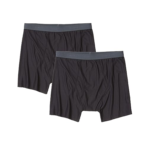 ExOfficio Givengo V2 Herren-Boxershorts, 2er-Pack, Schwarz, XL von ExOfficio