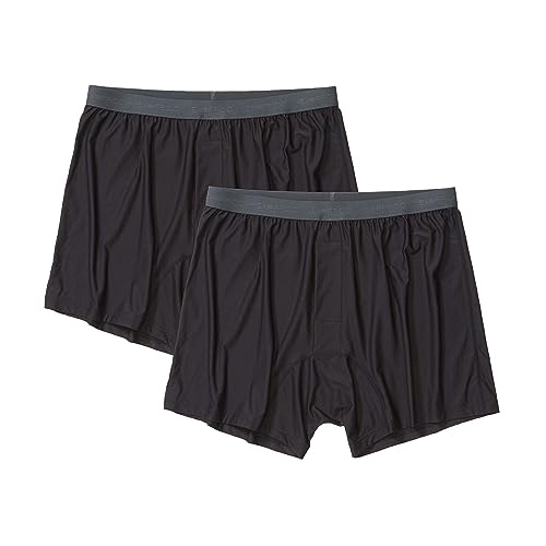 ExOfficio Herren Give-N-Go 2.0 Boxer 2er Pack, Schwarz, Medium von ExOfficio