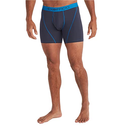 ExOfficio Herren Give-n-go Sport 2.0 Coole und Atmungsaktive Unterwäsche für Aktive Männer Boxershorts, Marineblau/Skydiver, Large von ExOfficio