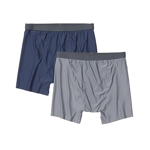 ExOfficio Herren Standard Give-N-Go 2.0 Boxershorts (2 Stück), Navy/Steel Onyx, Größe M von ExOfficio