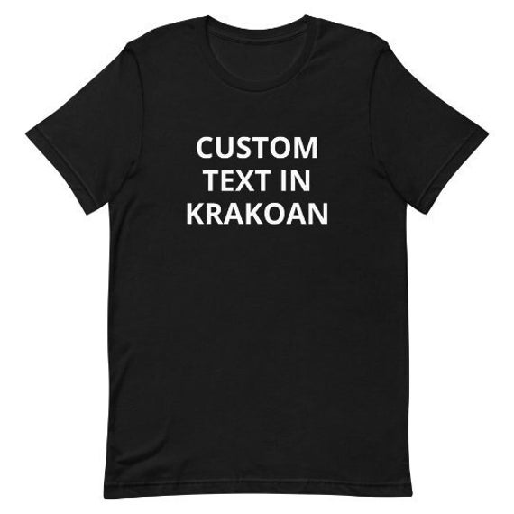 Benutzerdefinierte Text in Krakoan - Kurzarm Unisex T-Shirt X-Men Shirt Cosplay von ExOvoOmnia