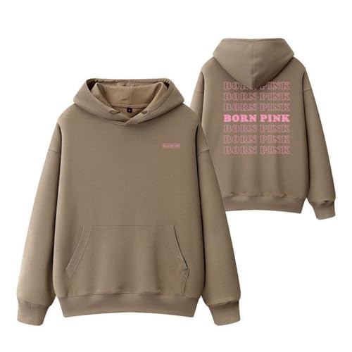 ExaRp Blackpinks 3D-Druck Hoodie Anime Pullover Langarm Sweatshirts Sportbekleidung, khaki, L von ExaRp