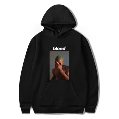 ExaRp Blonds Frank Oceans 3D-Druck Hoodie Anime Pullover Langarm Sweatshirts Sportbekleidung, Schwarz , M von ExaRp