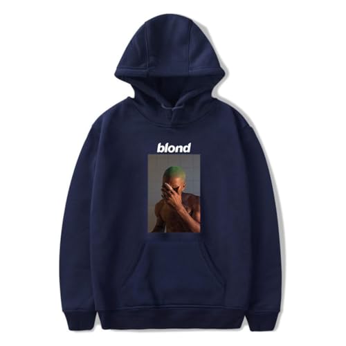 ExaRp Blonds Frank Oceans 3D-Druck Hoodie Anime Pullover Langarm Sweatshirts Sportbekleidung, blau, S von ExaRp