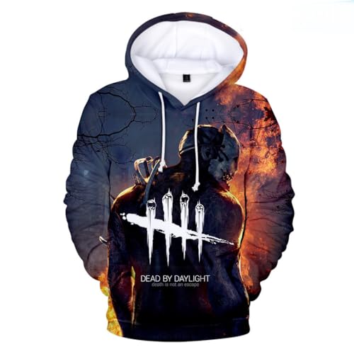 ExaRp Deads By Daylight 3D-Druck Hoodie Anime Pullover Langarm Sweatshirts Sportbekleidung, mehrfarbig, XS von ExaRp