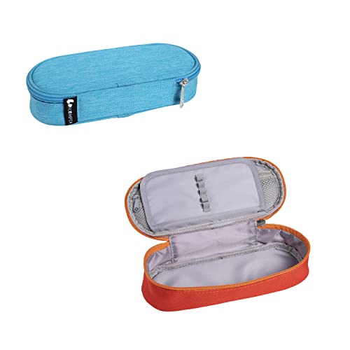 Exacompta 52830E Federmäppchen aus zertifiziertem recyceltem Polyester 22 x 8 x 5 cm 1 Stück Zufallsfarbe Federtasche Schlampermäppchen ideal für Schule und Universität von EXACOMPTA