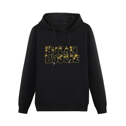 ExbeRt T.Rex Marc Bolan Bolan Boogie Long Sleeve Mens Hoody with Pocket Sweatershirt, Hoodie Size XL von ExbeRt