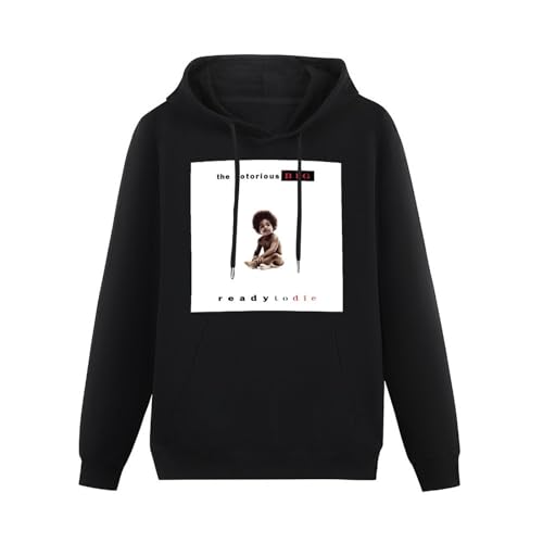 ExbeRt The Notorious Big Ready to Die Hoodie Hip Hop Black Sweatshirt Size M von ExbeRt