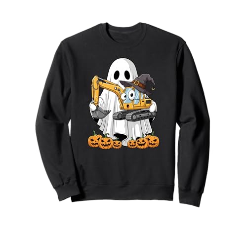 Lustiger Geisterbagger Kürbis Halloween Kinder Herren Damen Sweatshirt Lustiger Geisterbagger Kürbis Halloween Kinder Herren Damen Sweatshirt von Excavator Lovers Cute Halloween Outfits Boy Girl