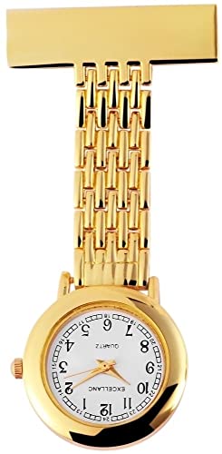 Excellanc Krankenschwester Analog-Damenuhr mit Metallgehäuse (goldfarbig) von Excellanc