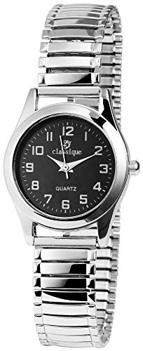 Classique Damen–Zugarmbanduhr Edelstahl Armbanduhr Analog Quarz 1700018 von Excellanc