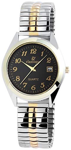 Classique Herren – Uhr Zugarmband Datumsanzeige Metall Analog Quarz 2700016-002 von Excellanc