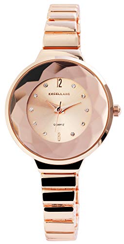 Excellanc Damen – Uhr schmales Gliederarmband Metall Analog Quarz 1800091 Excellanc Damen – Uhr schmales Gliederarmband Metall Analog Quarz 1800091 von Excellanc