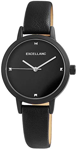 Excellanc Damen - Uhr Lederimitations Armbanduhr Zweifarbig Analog Quarz 1900205 von Excellanc