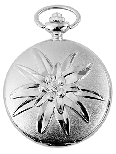 Excellanc Taschen-Uhr mit Kette Unisex Analog Quarz 4000027 (silberfarbig) von Excellanc