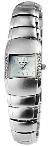 Excellanc Akzent Modische Design Damen Armband Uhr Silber Analog Strass Kristalle 3 ATM Bar Frauen Metall Quarz 9SS7123500069 von Excellanc