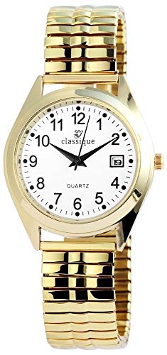 Excellanc Classique Herren – Uhr Zugarmband Datumsanzeige Metall Analog Quarz 2700016-001 von Excellanc