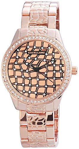 Excellanc Damen Analog Quarz Uhr mit Verschiedene Materialien Armband 150935500006 von Excellanc