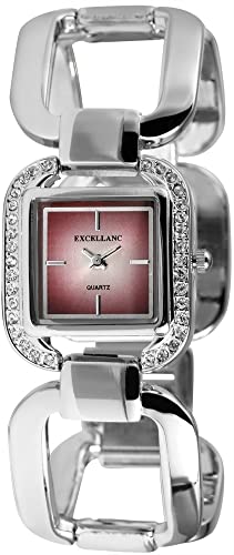 Excellanc Damen-Uhr Metall Clipverschluss Similisteine Analog Quarz 180325000026 von Excellanc