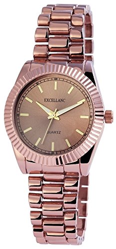 Excellanc Damen Analog Quarz Uhr mit Verschiedene Materialien Armband 180657000002 von Excellanc