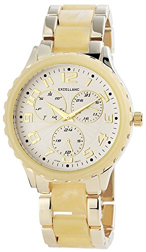 Excellanc Damen-Armbanduhr XL Analog Quarz Verschiedene Materialien 152802500019 von Excellanc