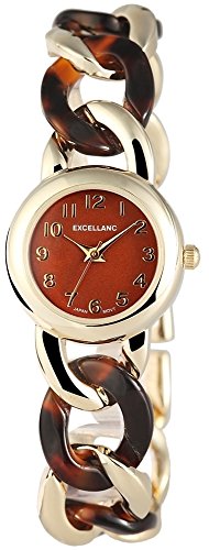 Excellanc Damen-Armbanduhr XS Analog Quarz Verschiedene Materialien 150806000022 von Excellanc