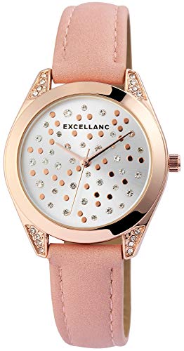 Excellanc Damen – Uhr Lederimations Armband Analog Quarz Uhrwerk 1900176-001 von Excellanc