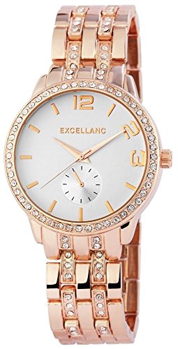 Excellanc Damen – Uhr Metall Armbanduhr Strass Analog Quarz 1800013 Excellanc Damen – Uhr Metall Armbanduhr Strass Analog Quarz 1800013 von Excellanc
