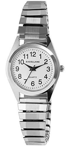 Excellanc Damen-Uhr Zugarmband Edelstahl Analog Quarz 1700022-002 von Excellanc